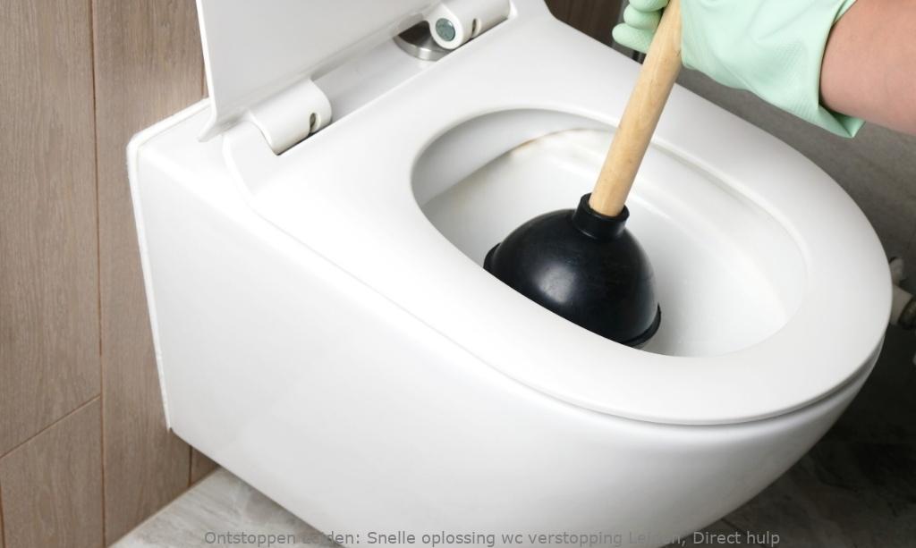 Snelle oplossing wc verstopping Leiden, Direct hulp